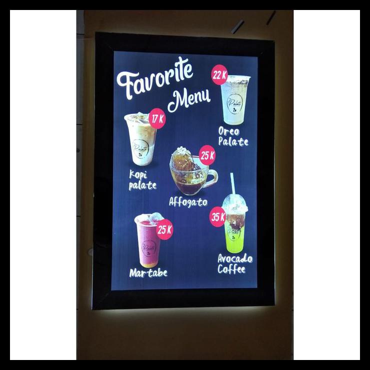 

Akrilik Led Menu / Akrilik Display Menu Led (A3+)
