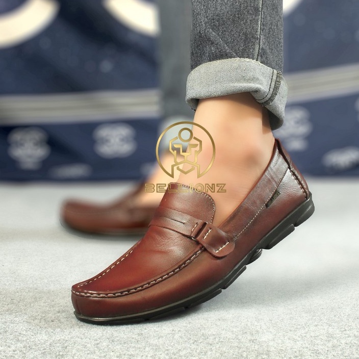 COD - SEPATU PANTOFEL PRIA KULIT ASLI - PANTOFEL PANSUS FORMAL - BELZ X JASPER ST4R-4