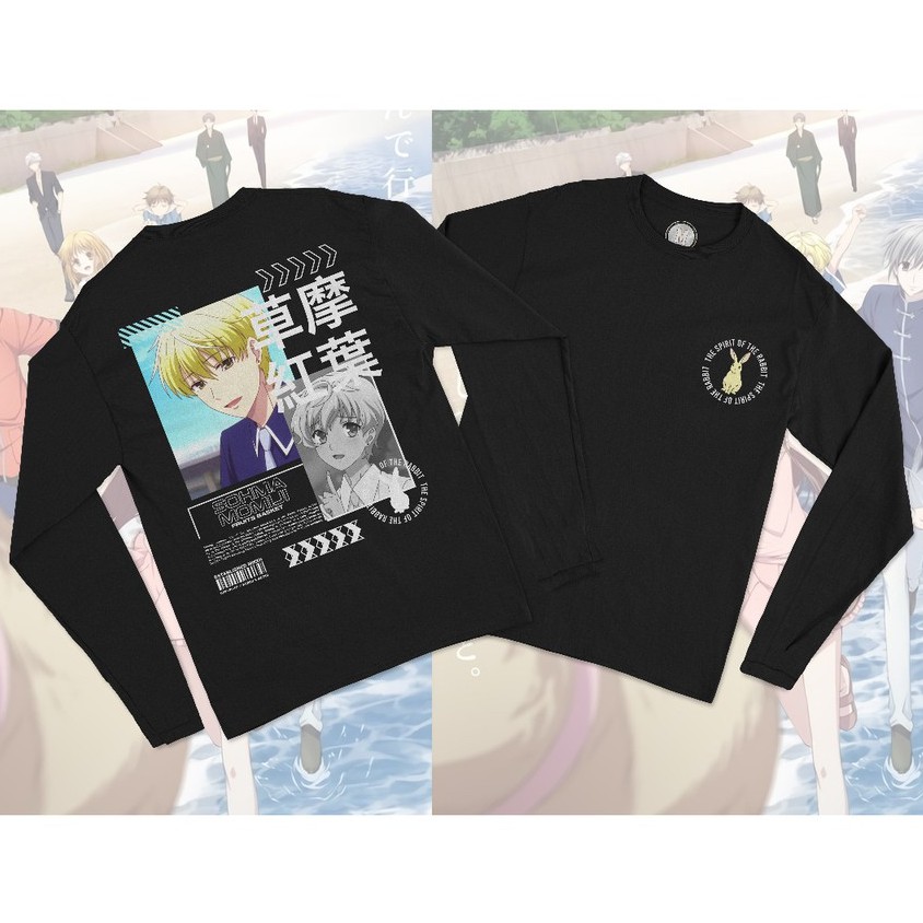 Longsleeve Sohma Momiji Anime Fruits Basket Character Manga Kaos Lengan Panjang Cotton Combed 24s Premium