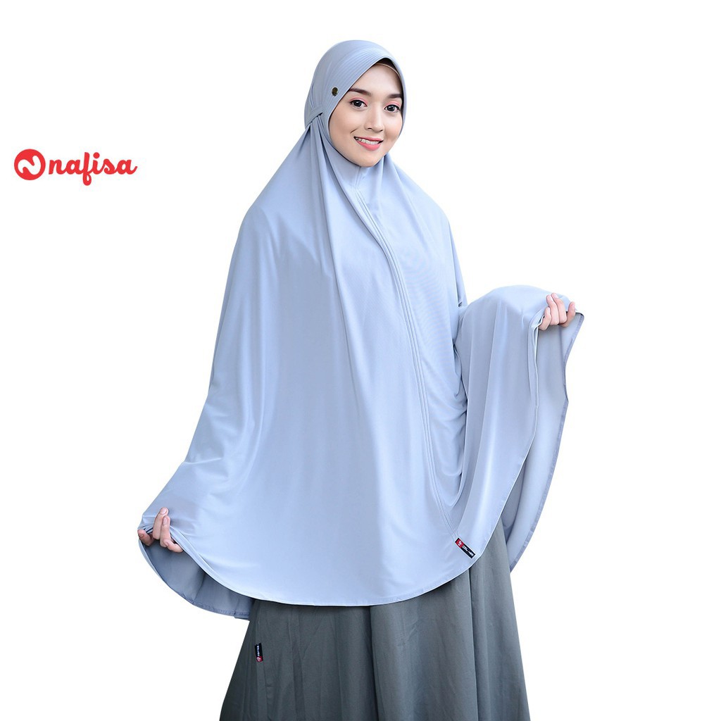 Jilbab Nafisa Yess/NF SIFABELA/Kerudung Instan Syari Jumbo/Jilbab Pad Antem Tali Belakang