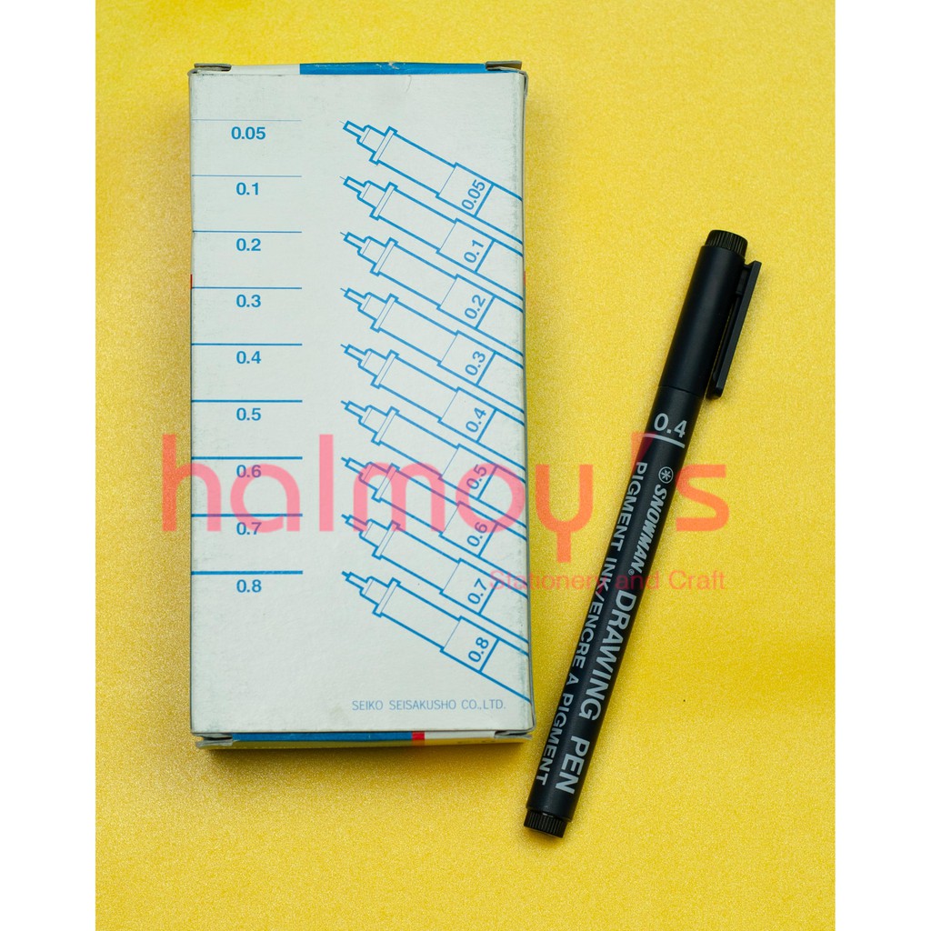 

DRAWING PEN SNOWMAN 700 FT 700 BLACK / HITAM 0.4