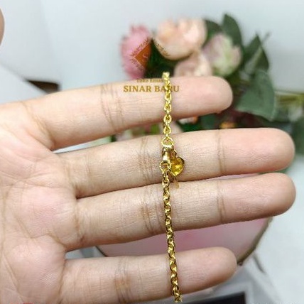 Gelang Rantai Medan Emas Asli 24 (94%)