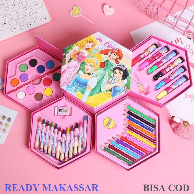 

LENGKAP! CRAYON SET 46 PCS / CRAYON WARNA KARAKTER KARTUN / PENSIL WARNA ANAK / ALAT MELUKIS