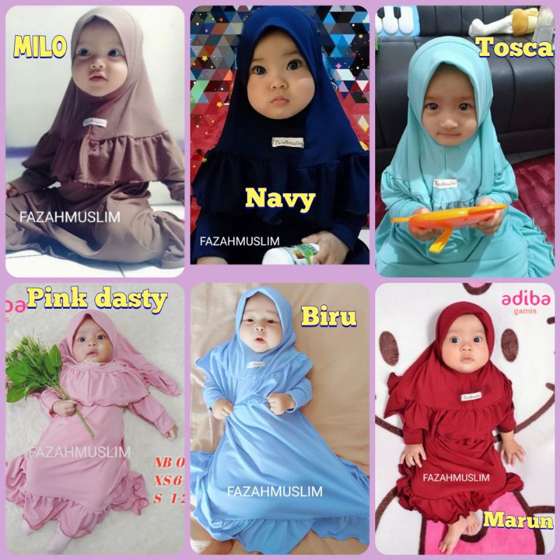 Gamis bayi perempuan newborn akikah aqiqah baby baju muslim