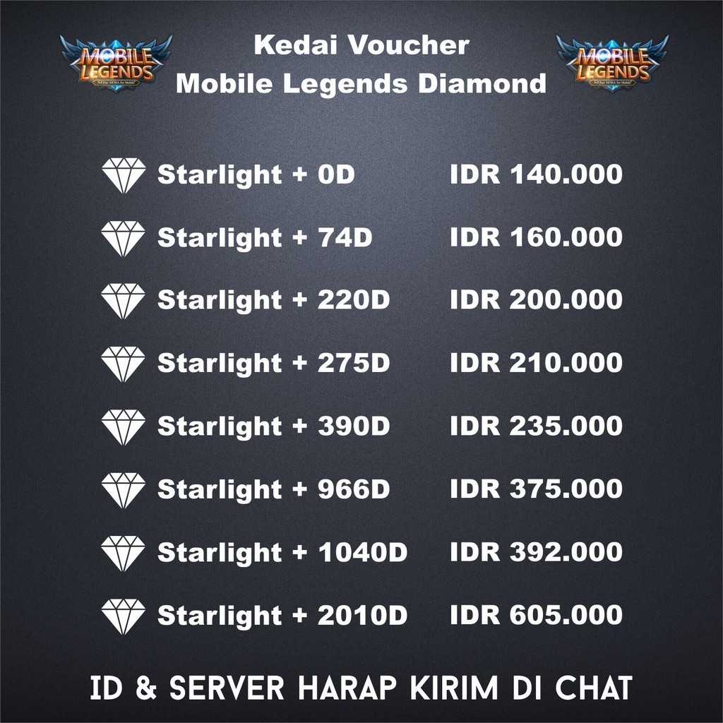 Starlight Member Mobile Legends Shopee Indonesia