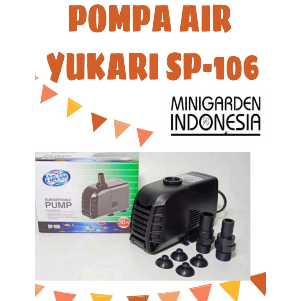 YUKARI SP-106 SUBMERSIBLE PUMP POMPA AIR CELUP FILTER AQUARIUM KOLAM