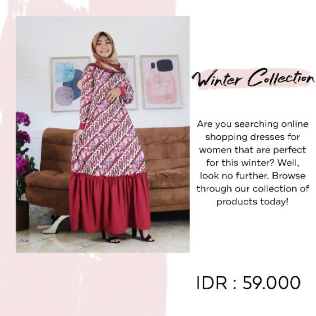 Gamis batik murah