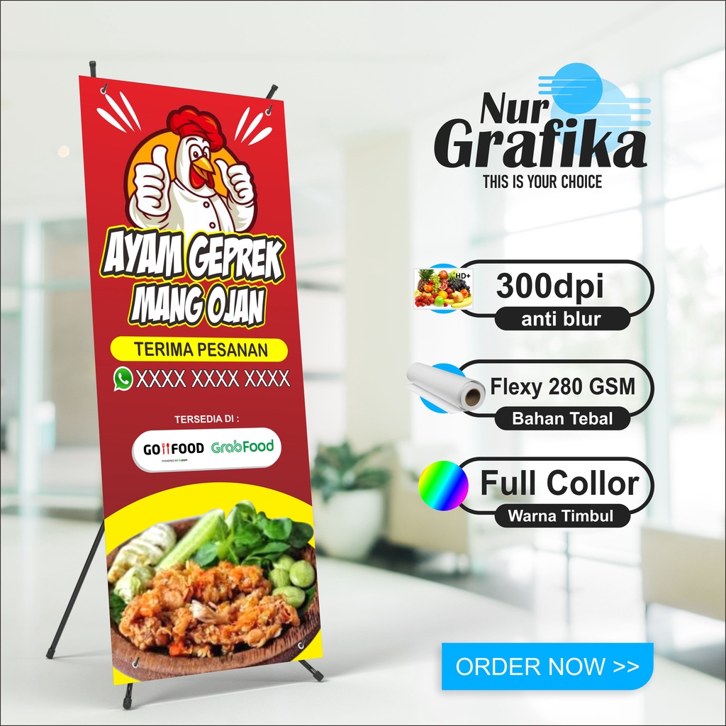 Jual Banner Ayam Geprek Shopee Indonesia