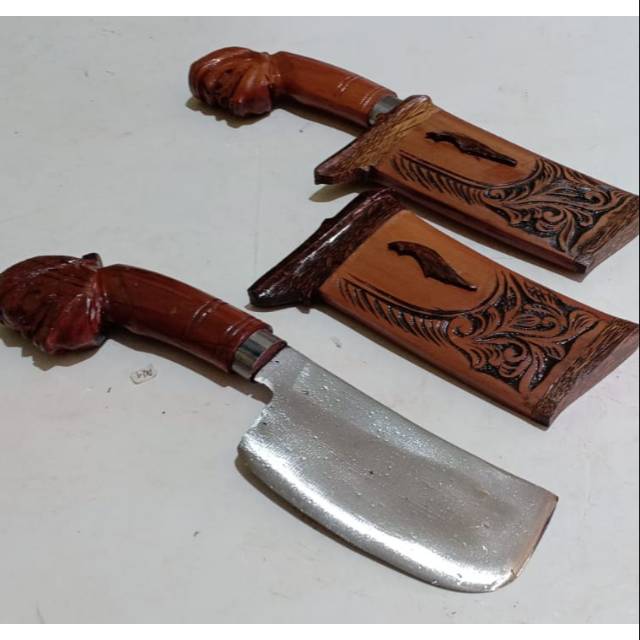 Pisau Chopper Cepot Kayu Jati Rasamala