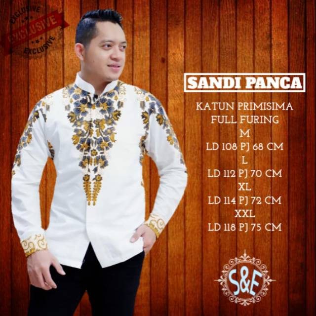 Kemeja Batik Lengan Panjang SANDI PANCA Batik Lapis Furing