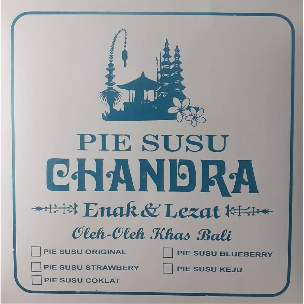 

PIE SUSU CHANDRA