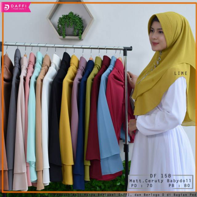 Hijab Mini 2 layer Ori Daffi