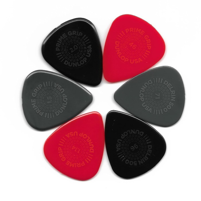 Dunlop Prime Grip Delrin 500 Pick Gitar Ori USA