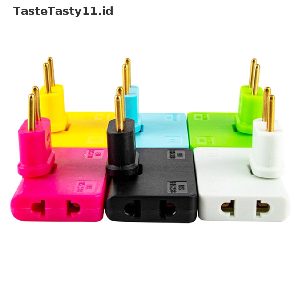 (TasteTasty) Adaptor Converter plug Eu Satu In Tiga 180 Derajat