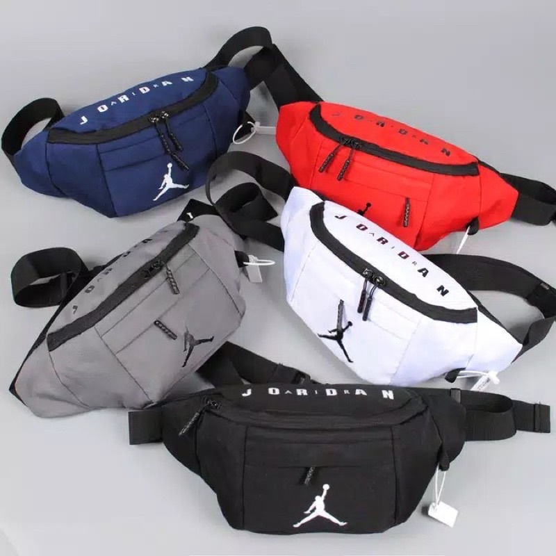 WAIST BAG JORDAN CANVAS OLD CANVAS RIVAL UPPERFONT / TAS PINGGANG JORDAN