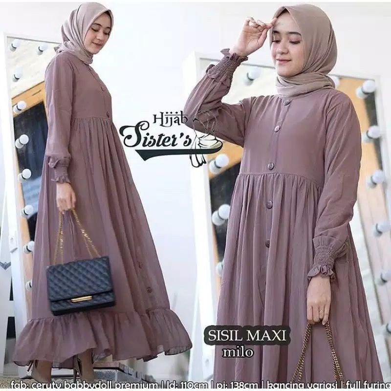 Sisil maxi dress || Fashion wanita || terbaru-MILLO