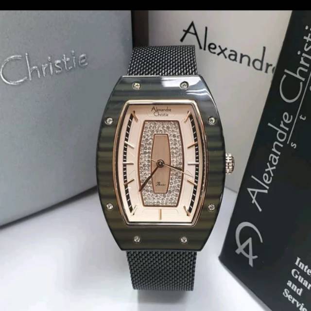 JAM TANGAN ALEXANDER CHRISTIE AC 2728 RANTAI PASIR