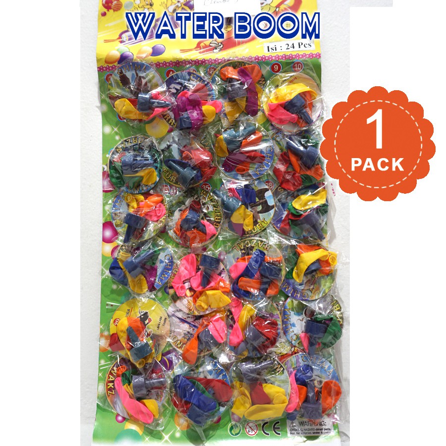 

Mainan grosir Water Boom mix color perlembar 24pcs - WATER BOOM Lembaran