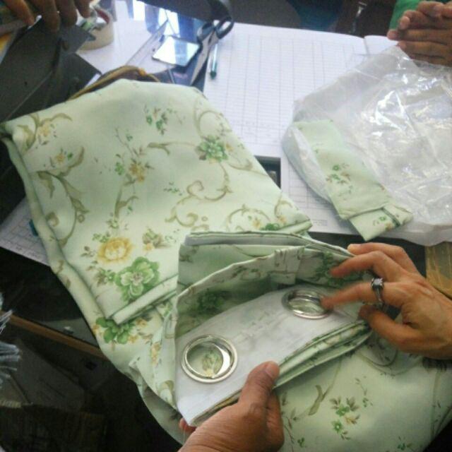 Gorden Gordyn Hordeng Shabby Series Sahara Bolak Balik Warna Pink Hijau Ungu