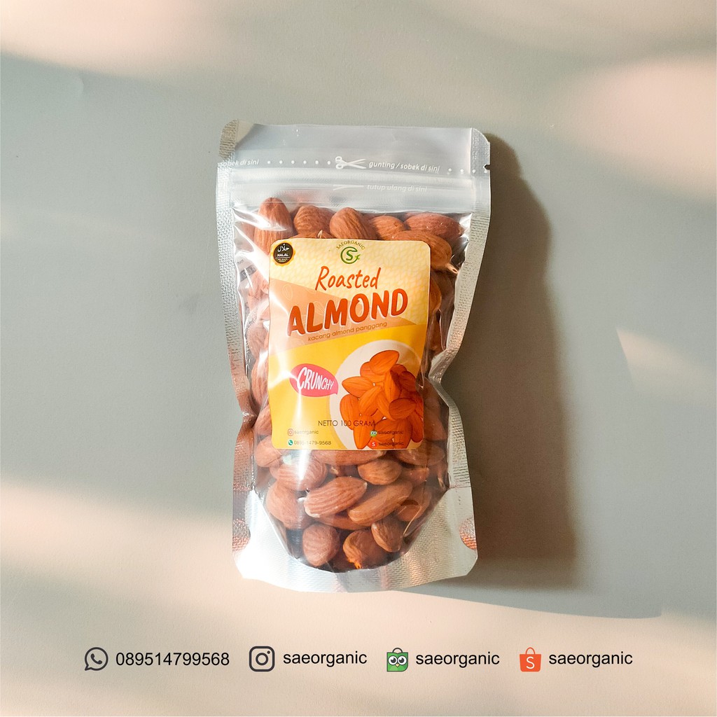 Roasted Almond / Kacang Almond / Almond Panggang / Cemilan Sehat
