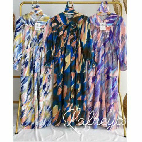 Dress LFY | Gamis LFY ORI by Women's Fashion Import JAMINAN HARGA TERMURAH Busui Kancing Depan