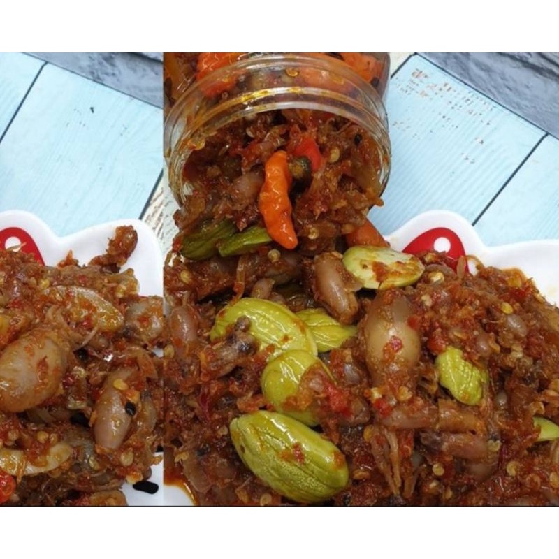 

sambel baby cumi petai