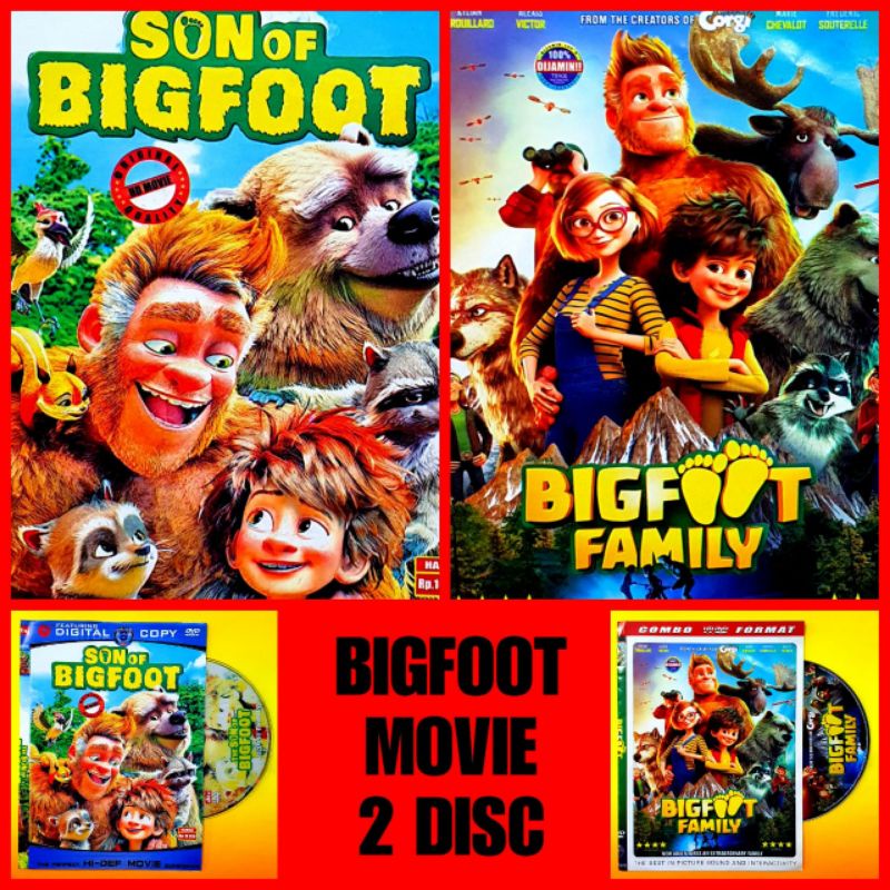 KASET DISC VIDEO FILEM BIGFOOT ANIMASI CARTOON - PILEM BOX OFFICE FAMILY KELUARGA -  HIBURAN ANAK