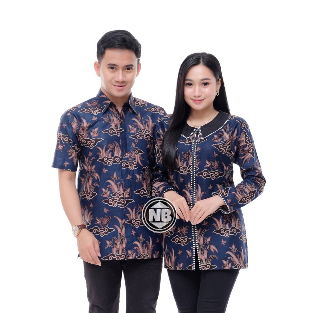 Couple Batik baju pria wanita batik seragam kantor batik pesta M L XL XXL baju modis seragam batik