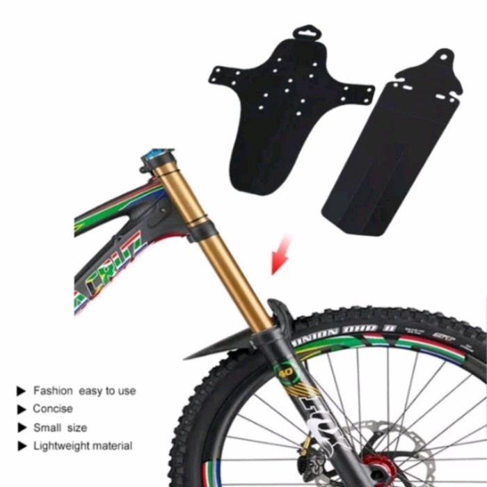 Spakbor sepeda mtb depan belakang fender slebor pelindung air hujan