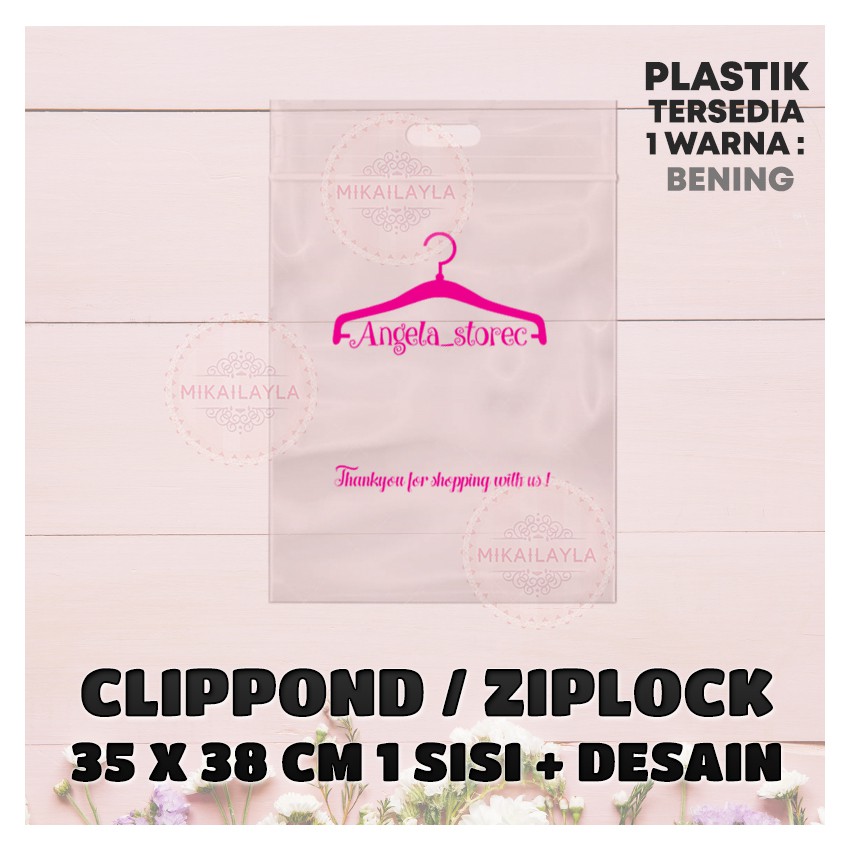 

Sablon Plastik Clipond 35x38 1 SISI + DESAIN