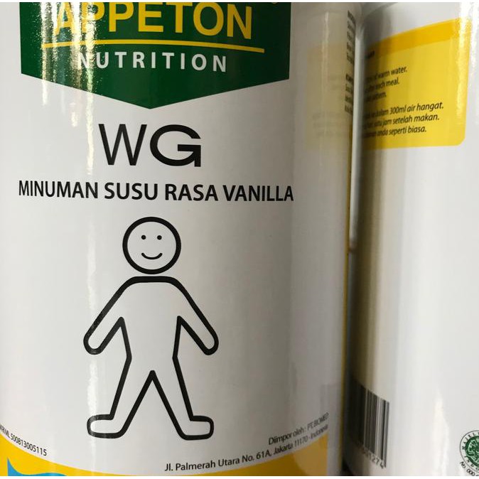 

BISA BAYAR DI TEMPAT Appeton Weight Gain Susu Untuk Gemuk Rasa Vanilla (Dewasa) - 900 Gram