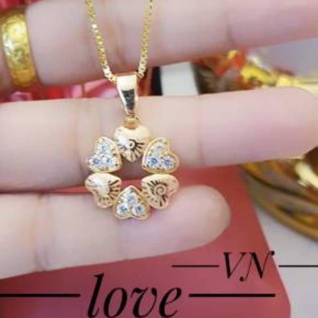 Xuping set perhiasan lapis emas 24k 2116