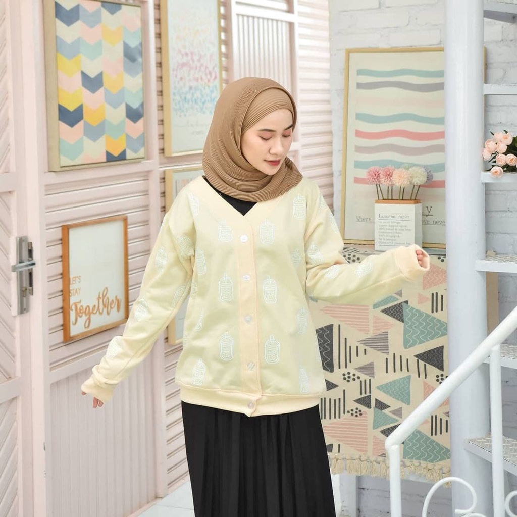 Nara Grosir - Boba Outer | Fashion Terkini | Sweater Termurah