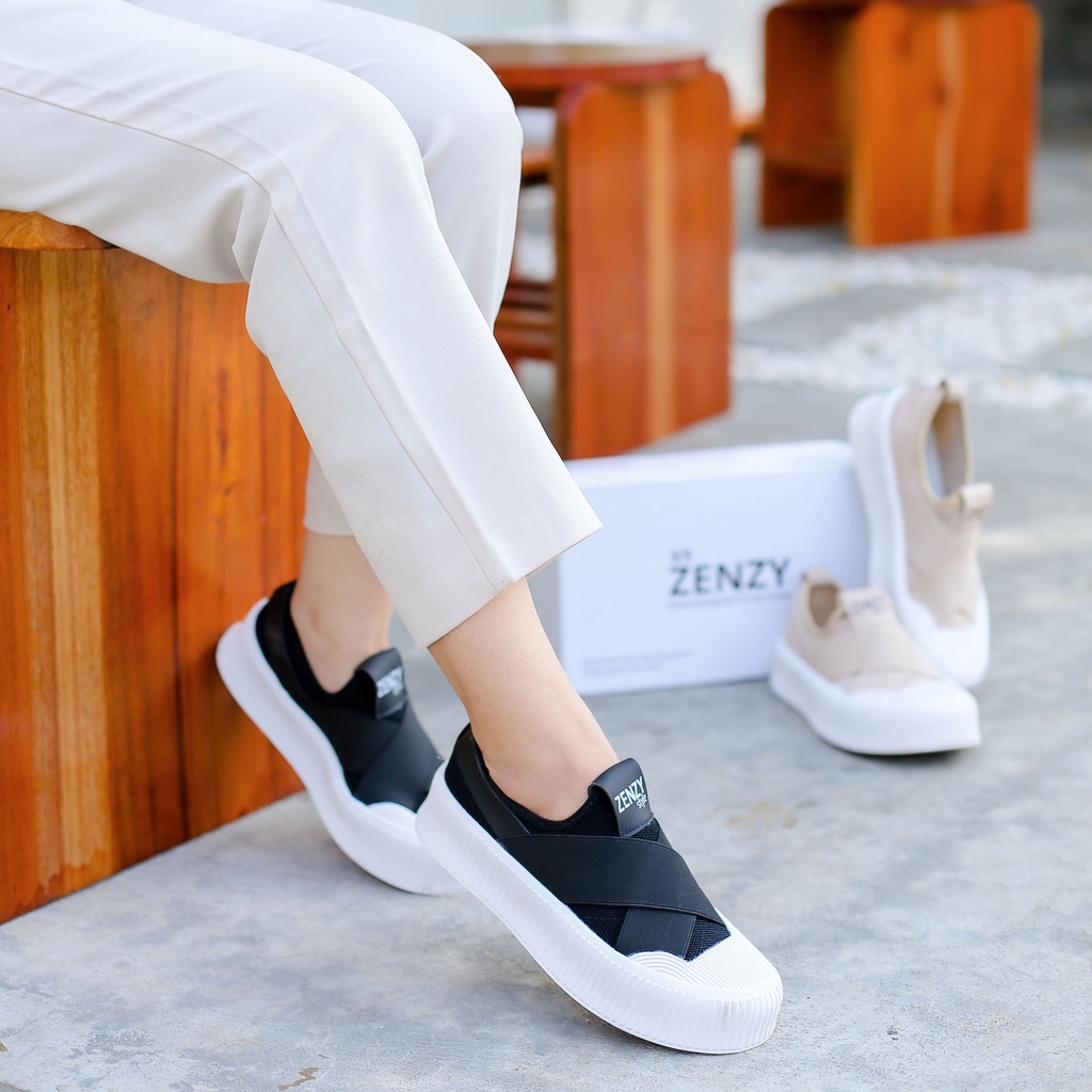 It's Ready Zenzy Premium Fixy Korea Design - Sepatu Fiber Knitt Soft Comfy-1