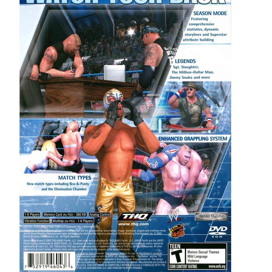 ⇎ KASET CD DVD GAME PS2: WWE SmackDown Here Comes the Pain ↖