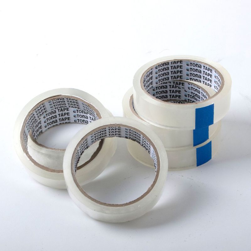 

Lakban ETONA Bening 1 inchi / 24 mm × 72 yard 50 micron (Lakban Packing Kecil Transparan Premium Murah Daya Rekat Sangat Kuat)
