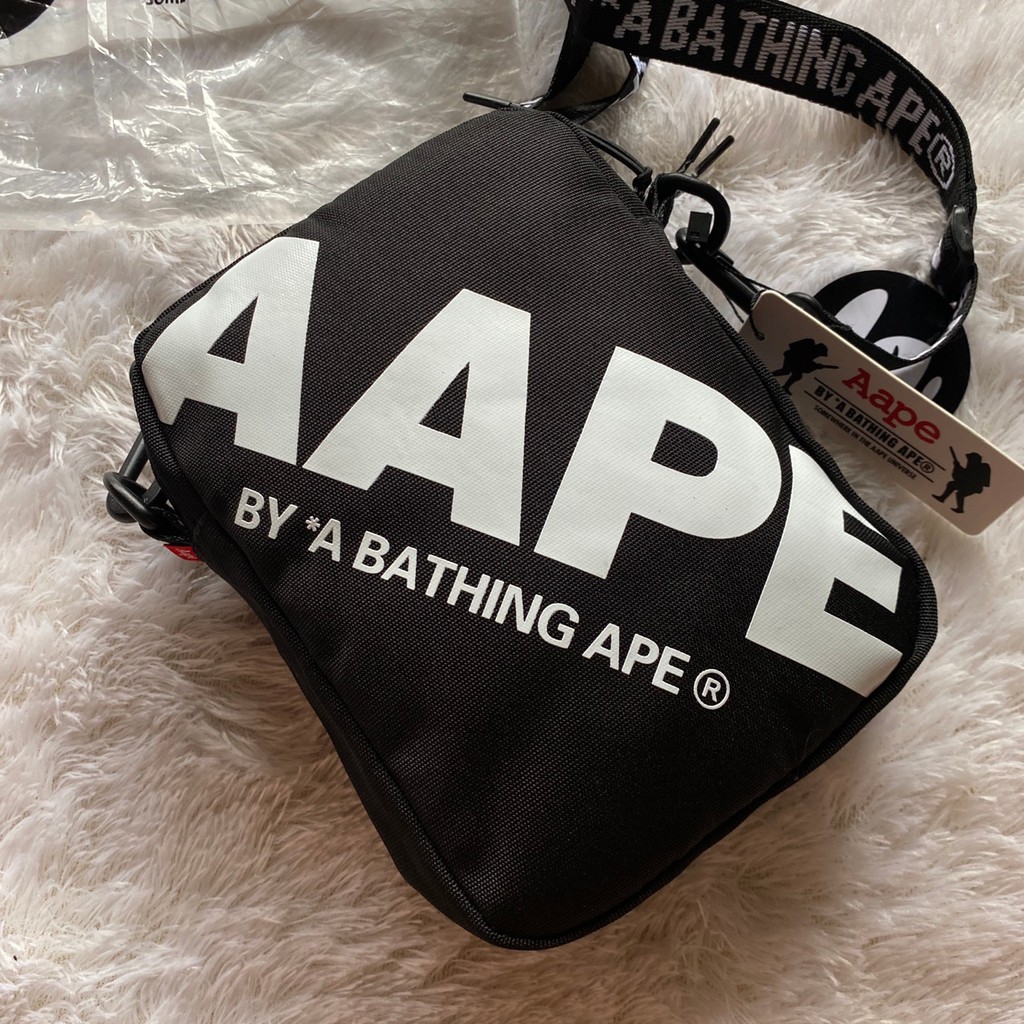 AAPE Slingbag SS20 / Tas Selempang Diagonal Pria Wanita Tas Kanvas