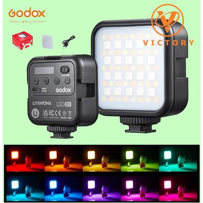 Godox Led 6R Litemons Rgb Pocket Led Video Light - Godox Led6R