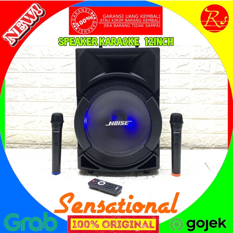 Speaker Portable Wireless Noise 899 Aii Original 12 inch Bluetooth - USB