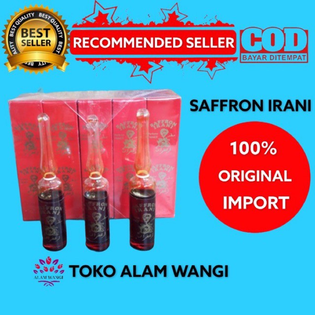 PAKET HEMAT MINYAK JAFARON SAFFRON IRANI JUMBO KEMASAN AMPUL