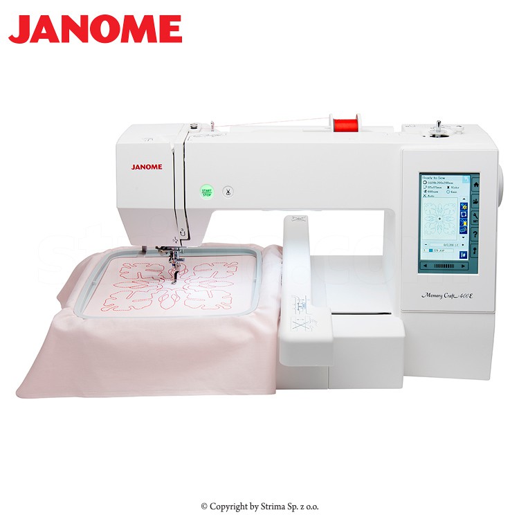 Janome Mc400e Mesin Bordir Komputer Portable - Putih