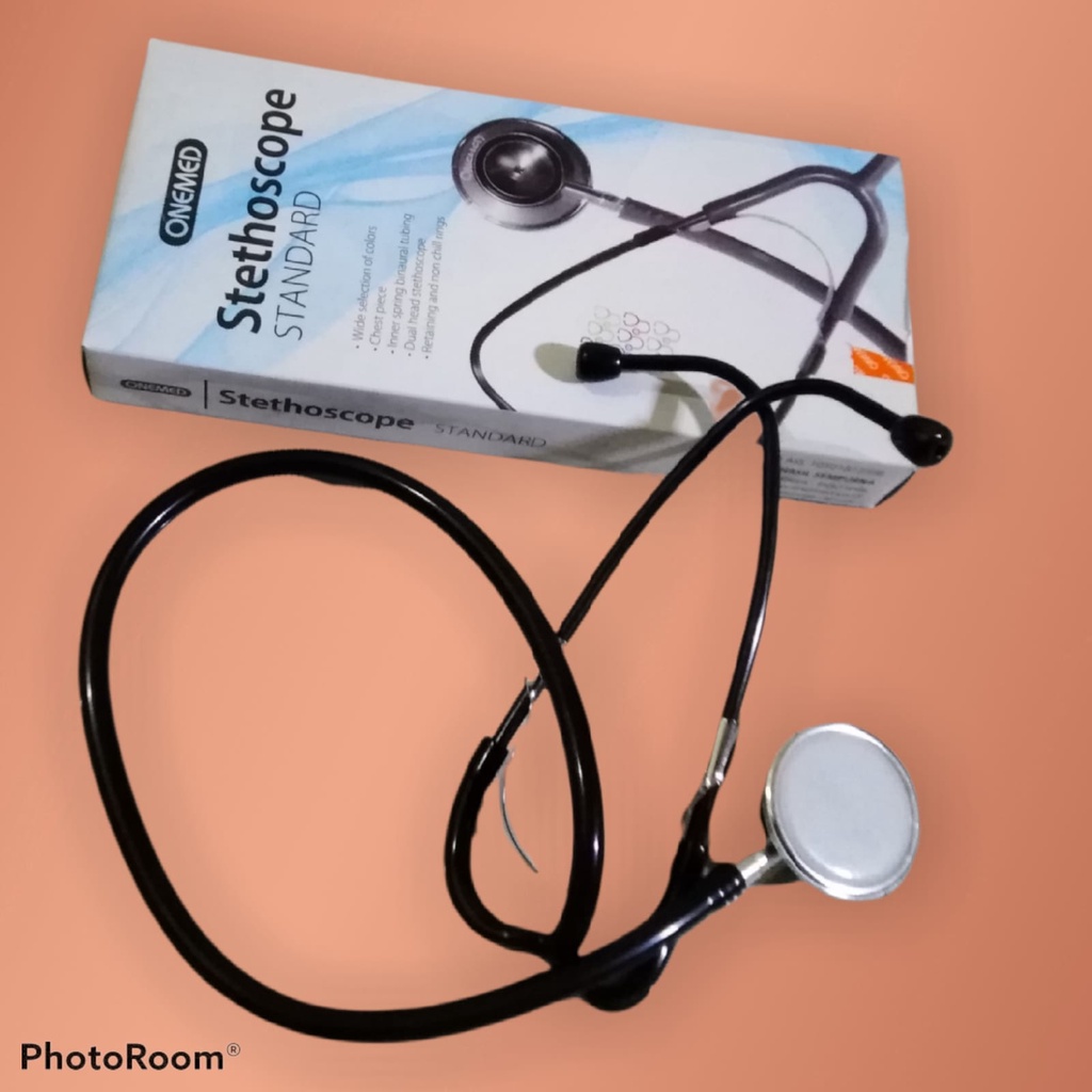 Stetoskop Aksesoris Baju Profesi Dokter Stetoskop warna Hitam Cocok untuk kostum Jas dokter