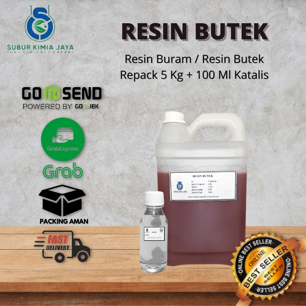 

Resin Butek / Resin Buram 5 KG + katalis 100 ML Premium