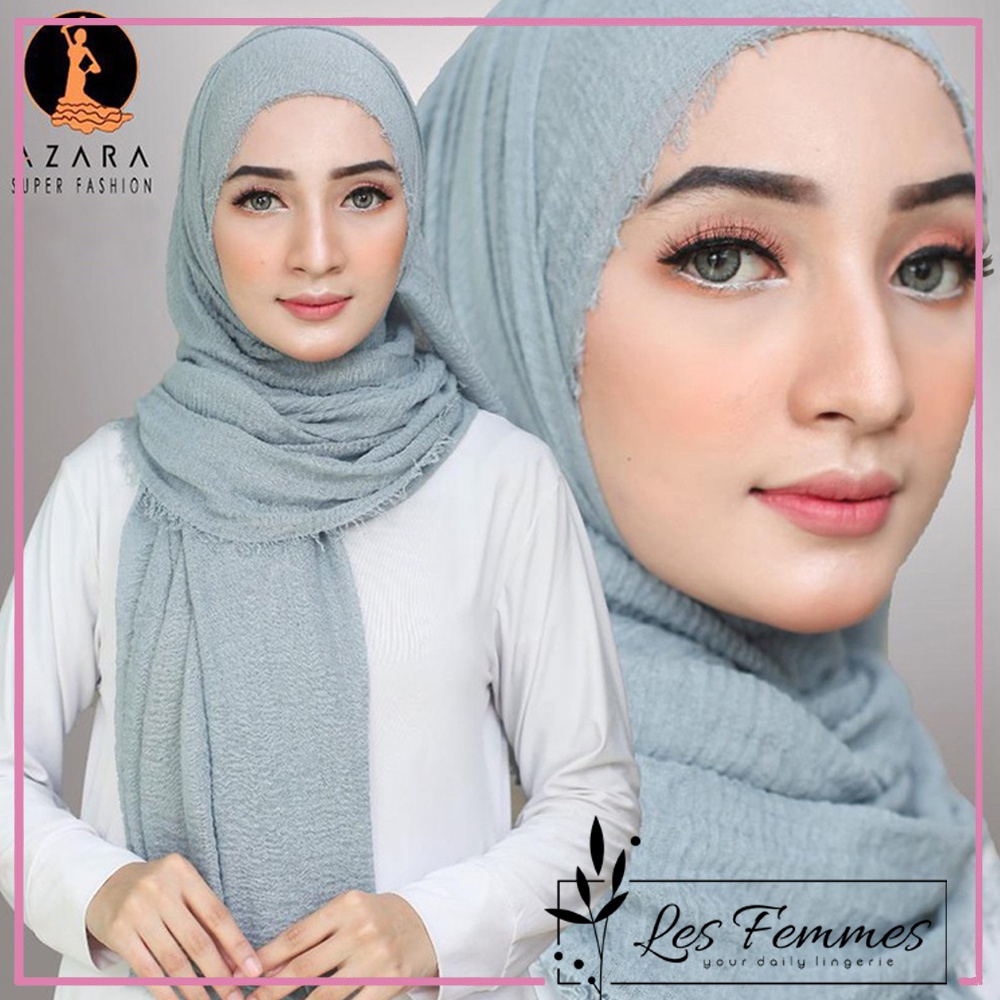 Hijab muslimah Pashmina Lavanya XL crinkle