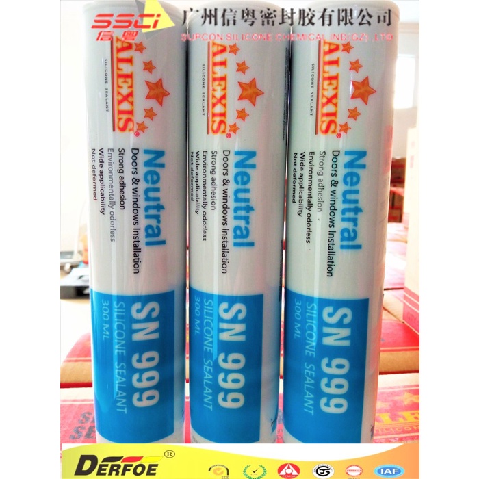 Jual Lem Kaca Silicone Sealant ALEXIS SN999 300ml Neutral Sealant Shopee Indonesia