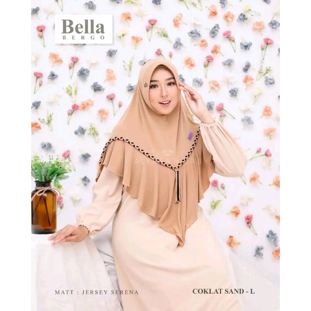 ALFASA HIJAB BELLA BERGO COKLAT SAND-L