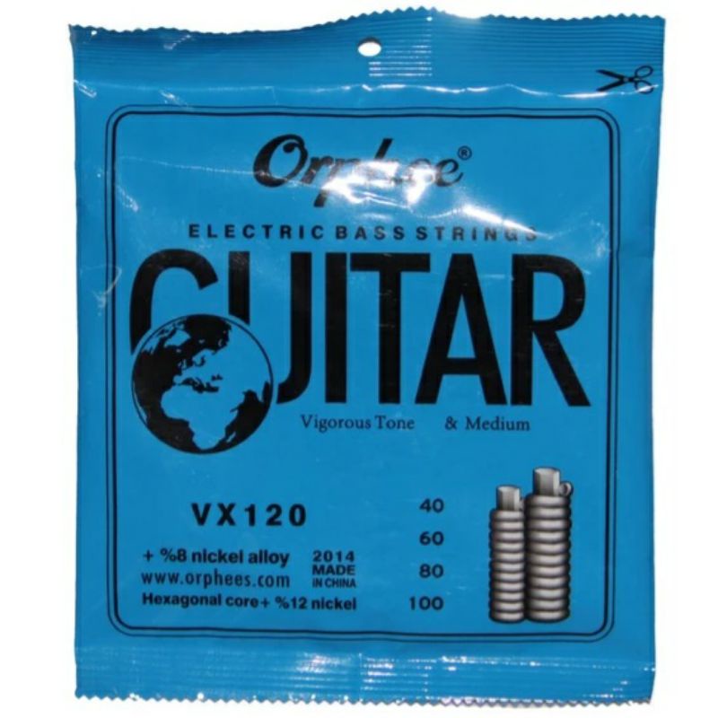 Senar Gitar Bass Elektrik Orphee VX 120 Senar 4