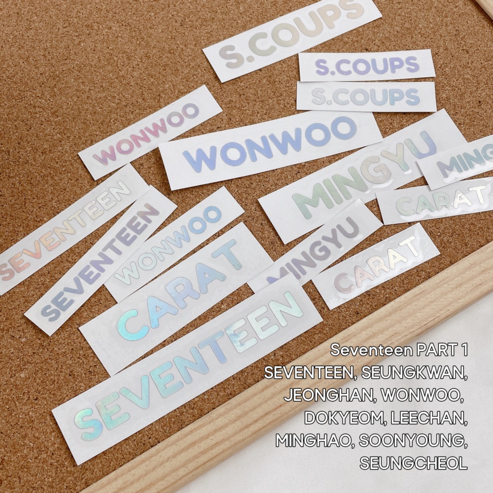 

(1/3) Sticker Hologram SEVENTEEN