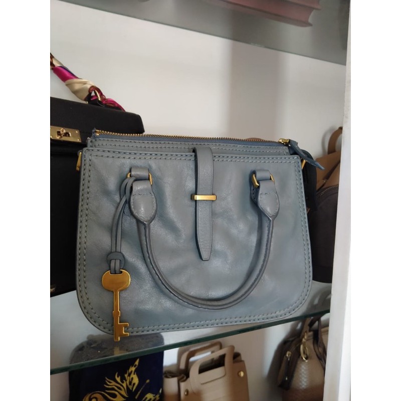 Tas Fossil Bag Ryder Mini Blue - Preloved