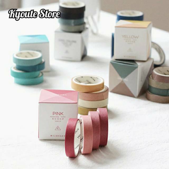 

Masking Tape / Washitape Twilight Decoration Bujo Journal DIY 4 pcs Selotip Warna Berkualitas